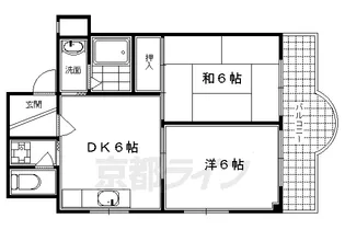 サンパレス東山【602号室】の間取り