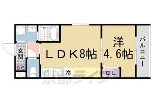 Pilina山科西野【306号室】の間取り