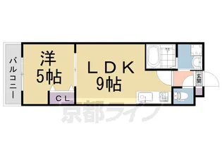 グラン・レガロ丹波橋【306号室】の間取り