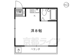 ブリランテ智積院【2B号室】の間取り
