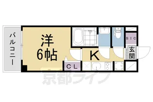 プレサンス THE KYOTO 吉祥院【5階】の間取り