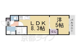 サクシード稲荷2nd【2階】の間取り