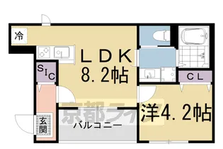 ヴィラ・アンジュ【1階】の間取り