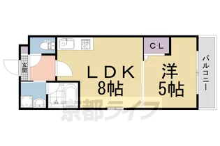 サクシード丹波橋西【3階】の間取り