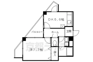スカイウェイ洛北【601号室】の間取り