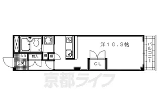 ラ・カモガワ62【306号室】の間取り