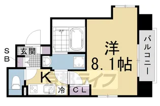 アドバンス京都デタンデュ【305号室】の間取り