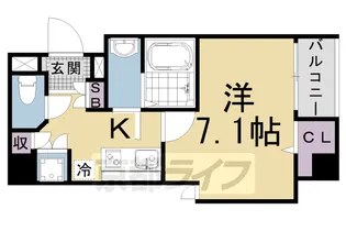 京都府京都市南区吉祥院九条町【マンション】の間取り