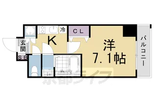 アドバンス京都デタンデュ【2階】の間取り