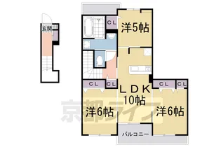 「エステブリッサ青谷」【2階】の間取り