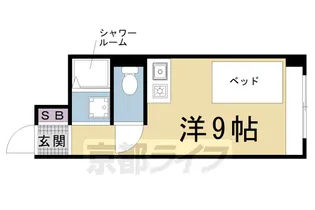 松屋レジデンス修学院【606号室】の間取り