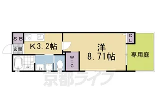 Sakura Terrace【103号室】の間取り