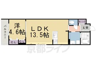 Avenue堀川六角【102号室】の間取り