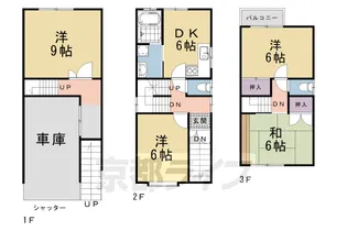 京都府京都市伏見区石田大受町【一戸建】の間取り