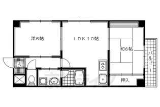 サン・フローネ川宗【401号室】の間取り