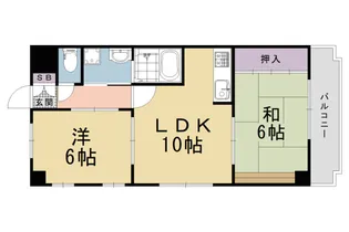 サン・フローネ川宗【405号室】の間取り