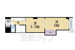 ウエストインコスモ【2階】の間取り