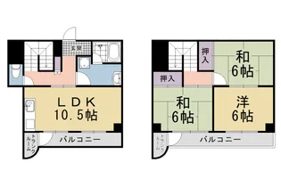 常盤マンション【5階】の間取り