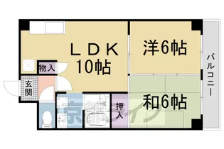 メゾンたつみ【402号室】の間取り