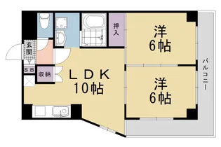 メゾンたつみ【401号室】の間取り