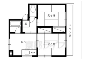 京都府京都市右京区嵯峨天龍寺瀬戸川町【マンション】の間取り