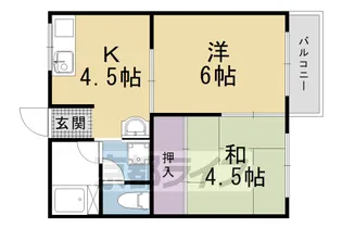 2DKの間取り画像