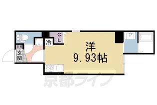 attrice東堀川【3階】の間取り