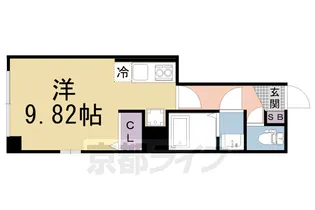 attrice東堀川【403号室】の間取り