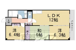 エスポワール【105号室】の間取り