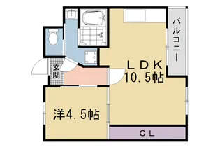 リエス西院【308号室】の間取り