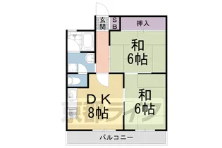 京都府京都市右京区西院高田町【マンション】の間取り