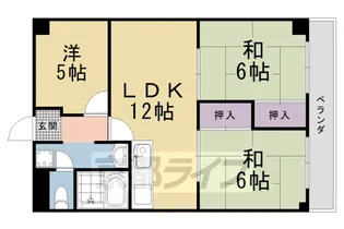 「パルテ西京極」【1階】の間取り