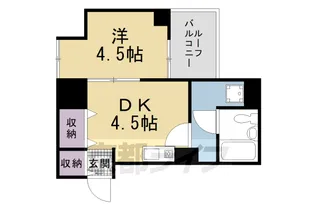 エスポワール西京極【5階】の間取り