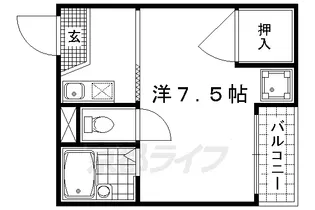 寺前ハイツ【301号室】の間取り