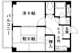 ビアンカ2・3【2-D号室】の間取り