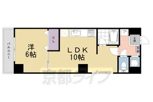 サンモリタ【409号室】の間取り