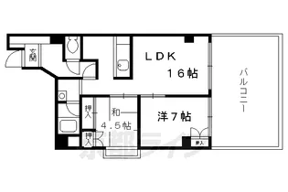 ラフィーネ御池【401号室】の間取り