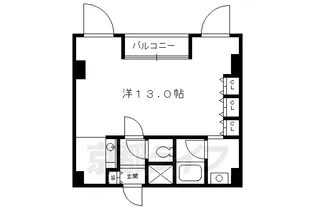 京都府京都市中京区西洞院通御池下ル三坊西洞院町【マンション】の間取り