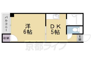 サンシャイン京都【105号室】の間取り