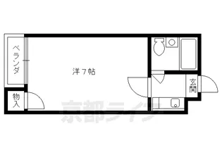 京都府京都市右京区谷口唐田ノ内町【マンション】の間取り
