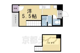 京都府京都市右京区谷口唐田ノ内町【マンション】の間取り