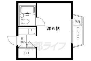 ベルファム西院【1階】の間取り