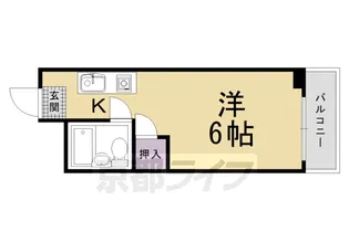 マンションカサグランデ【409号室】の間取り