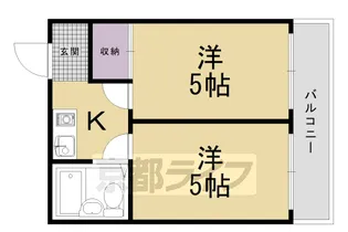 京都府京都市右京区西院六反田町【マンション】の間取り
