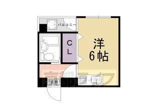 1Rの間取り画像