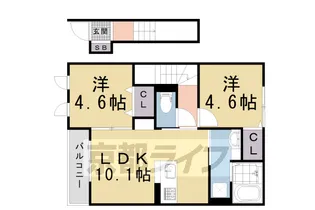 COCOシャカ堂【2階】の間取り