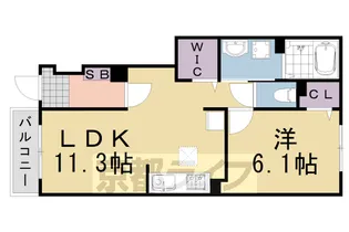 クレインコート【1階】の間取り
