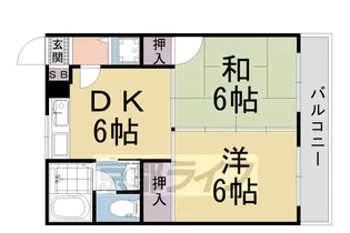 サンライブマンションⅠ【2階】の間取り