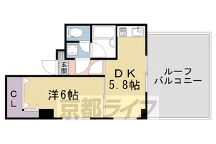 京都府京都市右京区西京極末広町【マンション】の間取り