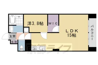 京都府京都市右京区嵯峨天龍寺中島町【マンション】の間取り